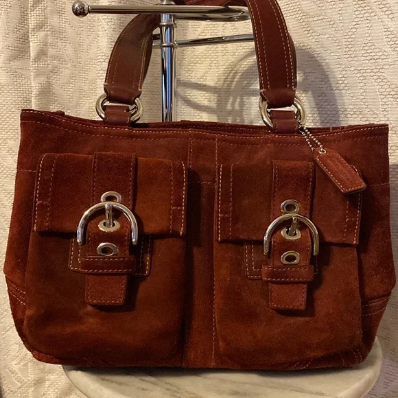 バッグ COACH Soho Leather Satchel Bag Bordeaux COACH Soho Leather Satchel Bag Bordeaux H51 | eBay